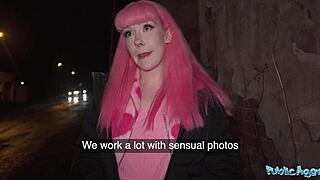 public agent removes chastity belt for creampie