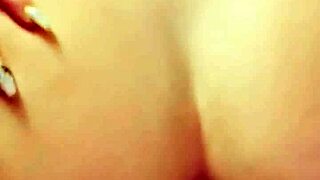 Big-ass student uses thick dildo for tight anal pleasure