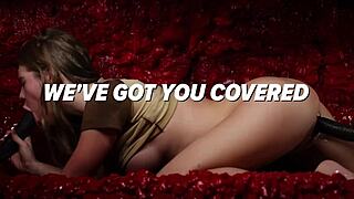 Young blonde nurse feels intense pleasure pleasuring herself with a wand in hot solo session