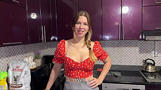 do you really think i cum with that sound, moanin loudly in the kitchen with my big ass spreadin