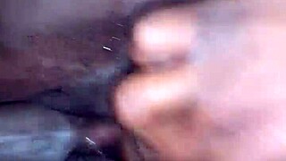 chubby ebony girl enjoys a hot creampie session with her partner