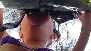 Backstage surprise blowjob and deepthroat for the cameraman 😏