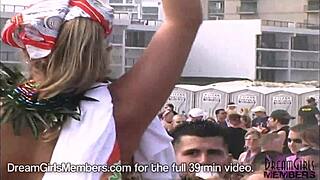 bikinis boobs & pussy at texas beach party with dream girl