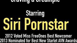 sex bomb siri pornstar gets creampied by lucky cock in rough action