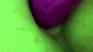 I love gaping my plump ass with that creamy anal dildo