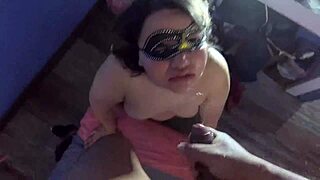 She craves big cock deepthroat and cum facial in amateur bondage scene