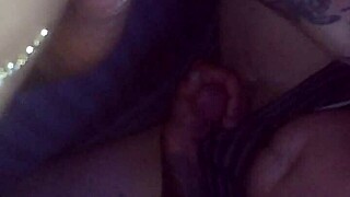 Just sucking that massive shemale cock like it's nothing