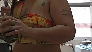 using short shorts to flash and show desire for cock