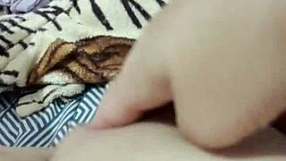 Beautiful Amateur Girl Adores Masturbating In The Morning Before Going To College.