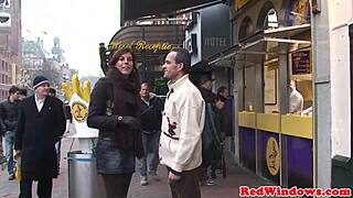 Blonde amsterdam whore sucks and fucks cock