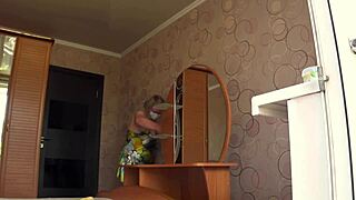 neighbor watches chubby milf through open window pawg