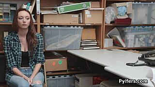 stealing big tit teen 18+ busted and fucked backstage