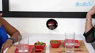 big tit lesbian milfs sushi glory hole experience - bbc blowjob and cute asian teen 18+