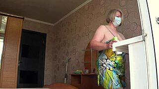 neighbor watches chubby milf through open window pawg