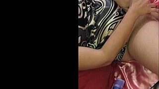 French amateur slut in satin panties gets deepthroat and ass to mouth