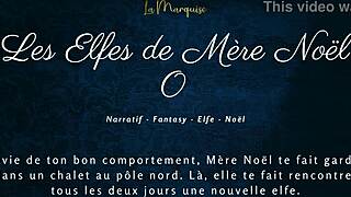 oh wow, those naughty christmas elves are getting dirty with french audio porn!
