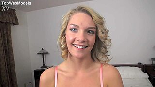 Ally Brooks gives cute POV blowjob and messy facial to huge cock.