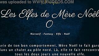 oh wow, those naughty christmas elves are getting dirty with french audio porn!