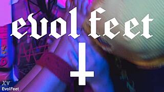 Bound foot worship and tickling session!