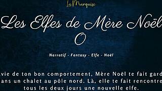 oh wow, those naughty christmas elves are getting dirty with french audio porn!