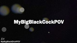 Vintage anal POV pounding turns Janet Alfano into a gaping slut with big black cock 😈