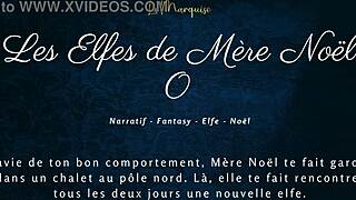 oh wow, those naughty christmas elves are getting dirty with french audio porn!