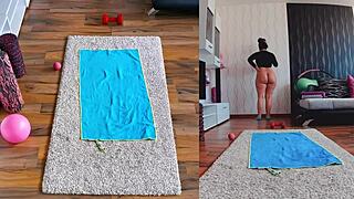 unleashing the sensual side with dual cam naked yoga workout exposed
