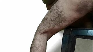 black indian maid masturbates and moans during creampie sex