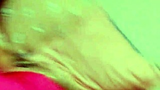 Blonde Teen Alina Modelista Gropes Small Tits in Early Morning, Touching Herself to Huge Squirt