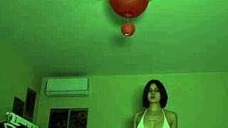 i try on my new sexy bikinis and show off my big natural tits in this homemade video, but i kinda messed up the angle