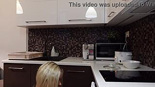 Hot Blonde Girlfriend Flashes Tight Pussy and Ass
