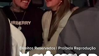 Intriguing contrast of a plump stranger seduced at the pagode party taken home for car blowjob while cuckold drives then intense bedroom fucking