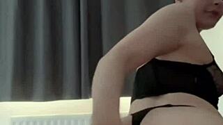 horny british slut solo masturbation