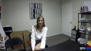 Harvard Grad's Intense Spy POV Fuck with Molly Manson Teen 18+