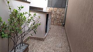 casada seduces delivery guy outdoors