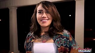 Brunette Cutie Rihanna Dildo-Fucks Her Pussy and Deepthroats a Hard Cock