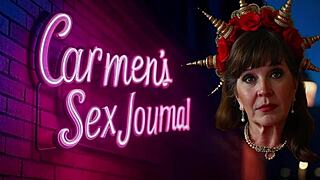 Granny In Black Widow Cosplay As Avenger Slut Masturbates