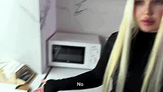 The Young Landlady In Stockings Hasnt Had Sex In Long Time I Have To Fuck Her Or Give Money