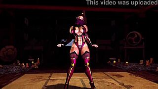 muscular thick mileena tempts you to serve her for hot night