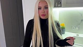 The Young Landlady In Stockings Hasnt Had Sex In Long Time I Have To Fuck Her Or Give Money