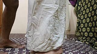 South Indian Couple Engages In Passionate Saree Sex With Moaning Voices