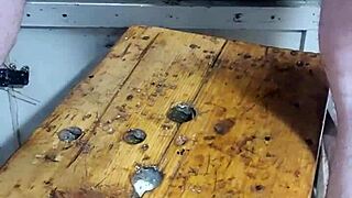 huge oiled dildos stretch my mature ass wide