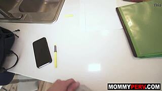 Latina milf teacher SUCKS her STUDENT'S cock in taboo class