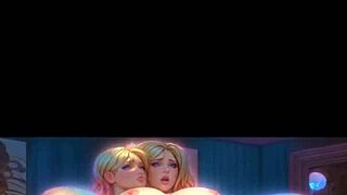 Check out this 3D HQ POV riding with big tits brunette and added sound