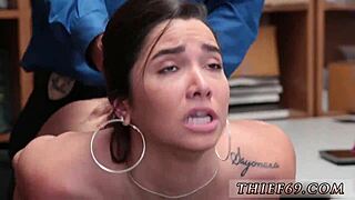 skinny teen gets tied up for apparel theft