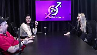 Melody Antunes learns from Monica Lima to be a real hotwife, as she dreams of being with 3 big dicks simultaneously, complete on Red 😘