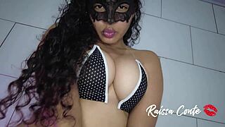 Raissa Conte Sucks Hard Cock, Offers Pussy and Ass, Inserts Anal Plug