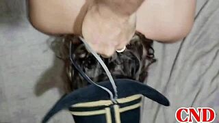 My cowgirl gives her ass on all fours