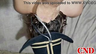 My cowgirl gives her ass on all fours