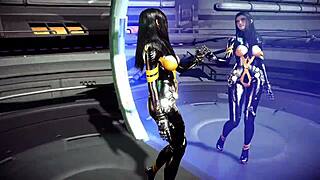Sexy Asian Tachy In Tight Crotchless Bodysuit Dancing Alone On Spaceship!